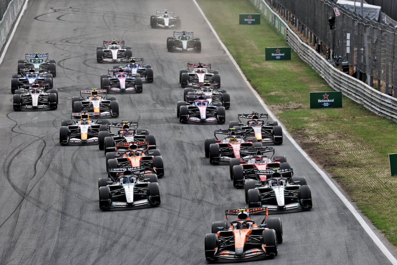The start of the 2026 F1 Dutch Grand Prix