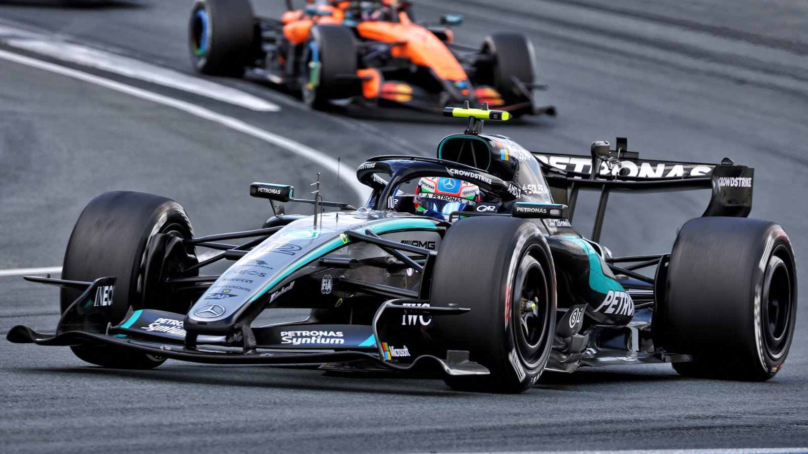 Antonelli led for a decent chunk of the Zandvoort race