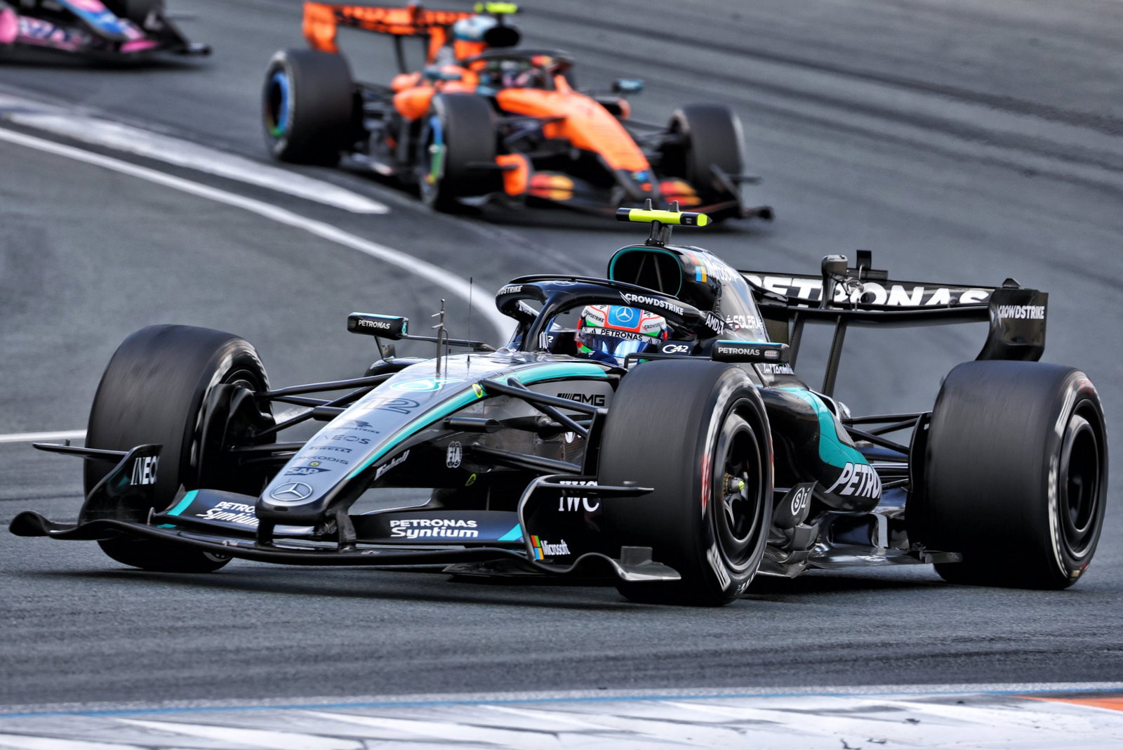 Antonelli led for a decent chunk of the Zandvoort race