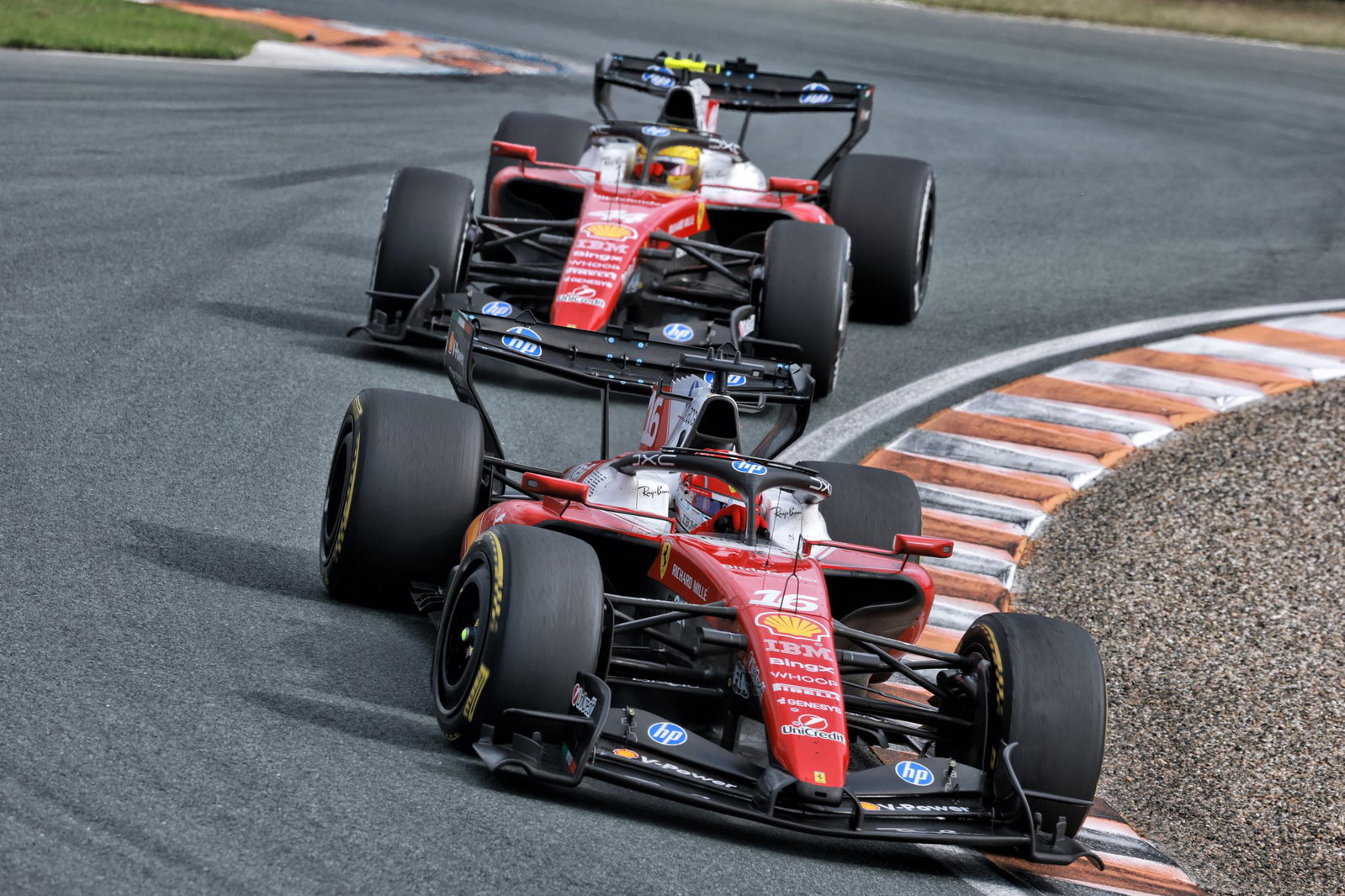 Leclerc held up Hamilton for a handful of laps at Zandvoort