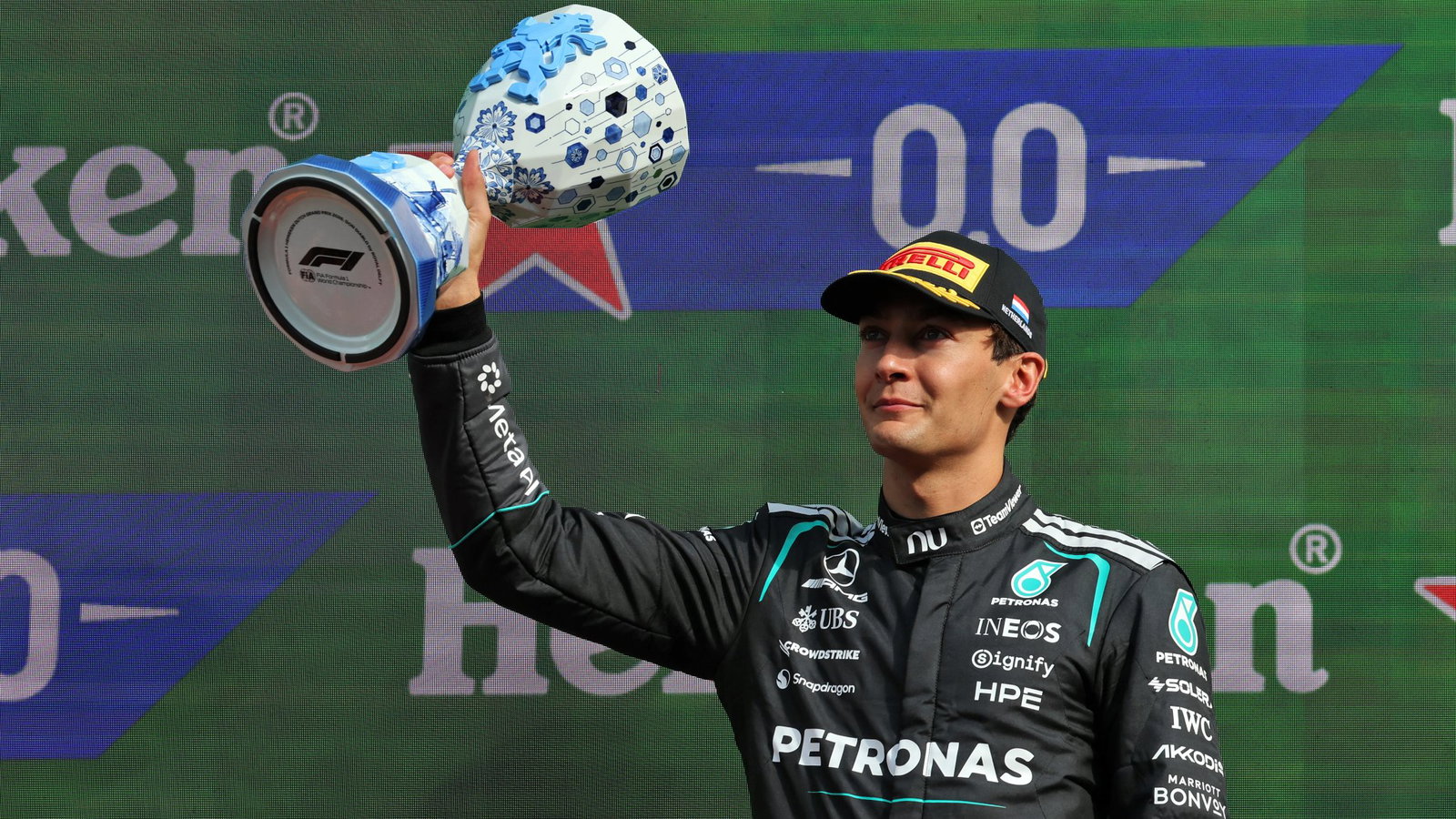 Russell finished in third place at the Dutch Grand Prix