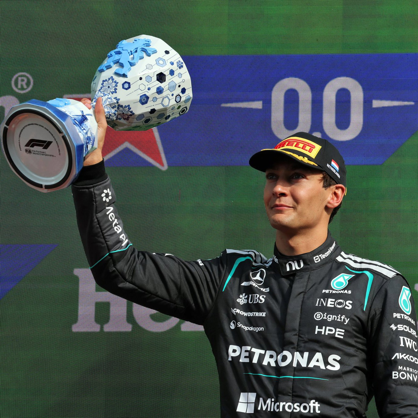 Russell finished in third place at the Dutch Grand Prix
