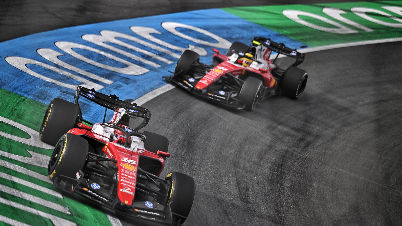 Lewis Hamilton lost time behind Charles Leclerc