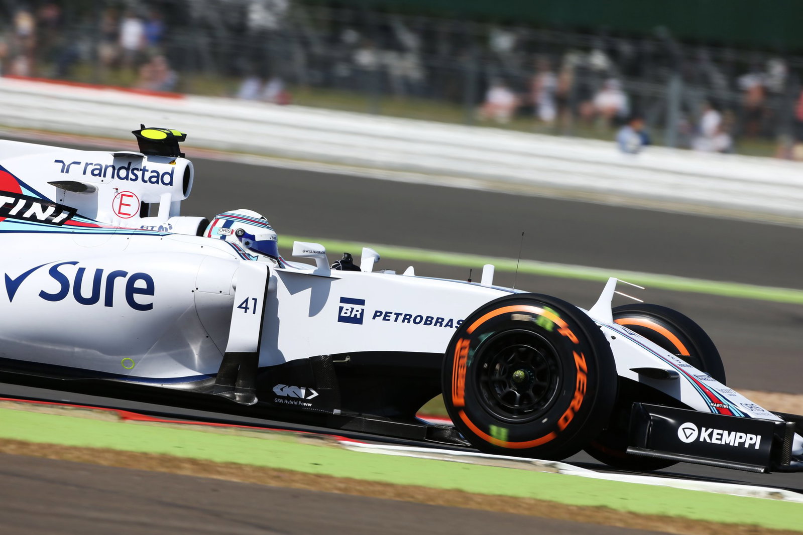 Susie Wolff in FP1 for Williams at Silverstone