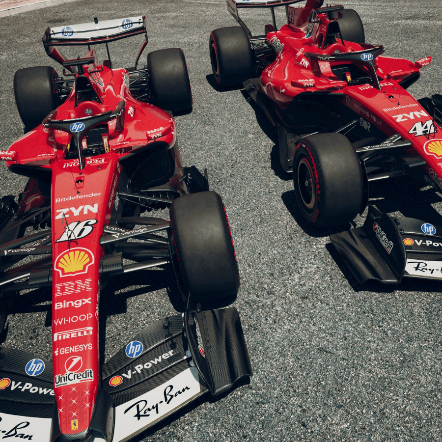 Ferrari is running its SF-26 cars in a Michael Schumacher tribute livery at Monza