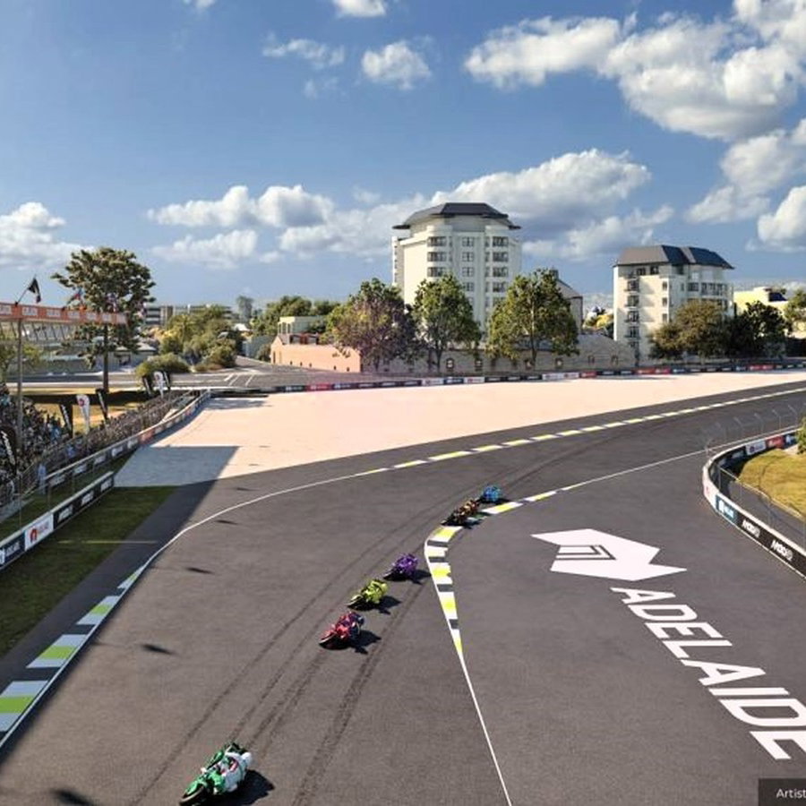 Adelaide MotoGP circuit virtual view (Government of South Australia)