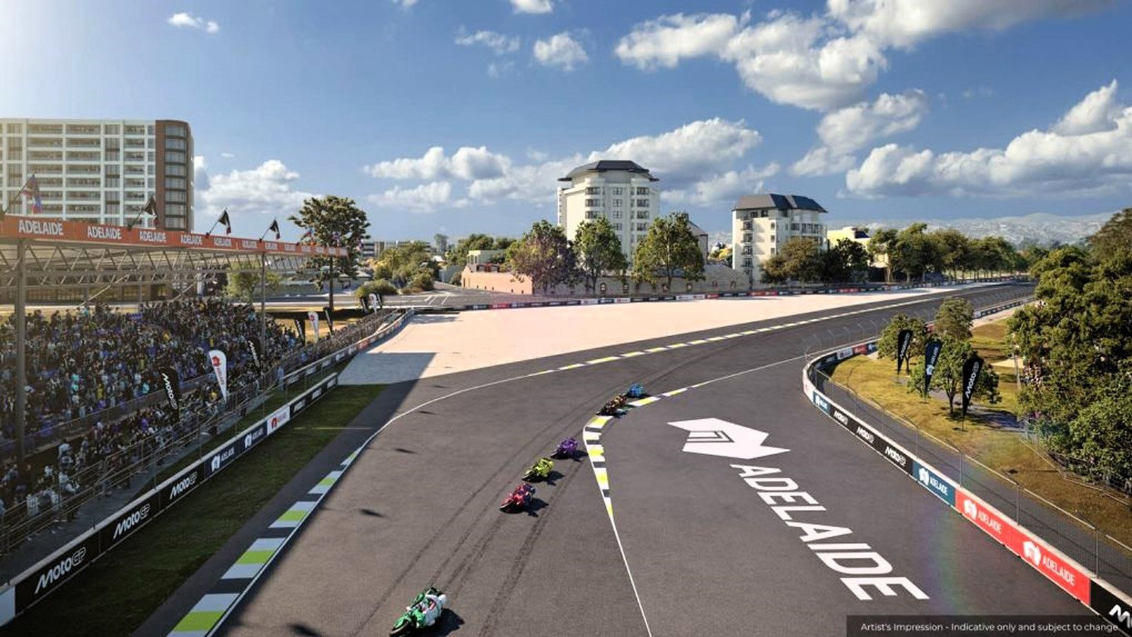 Adelaide MotoGP circuit virtual view (Government of South Australia)