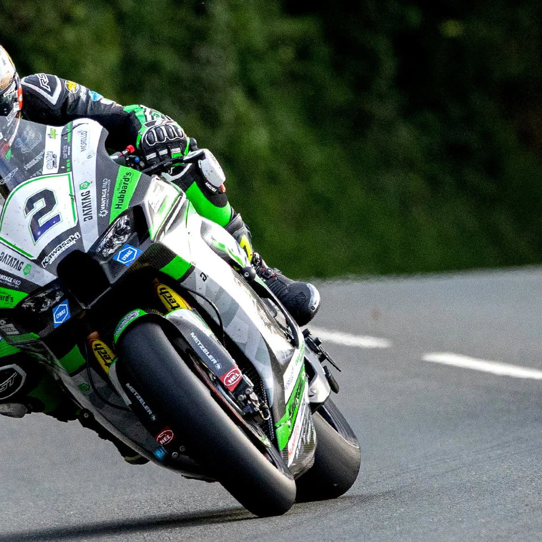 David Johnson, Kawasaki, Isle of Man TT.