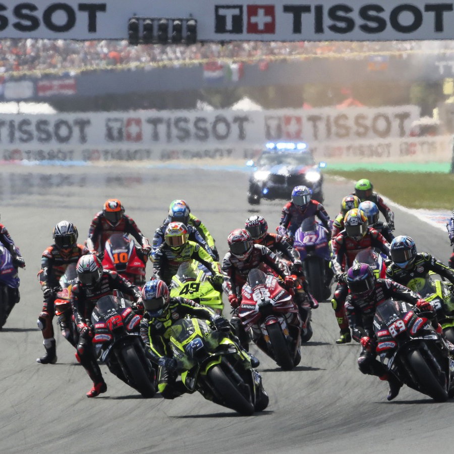 MotoGP start, Assen.