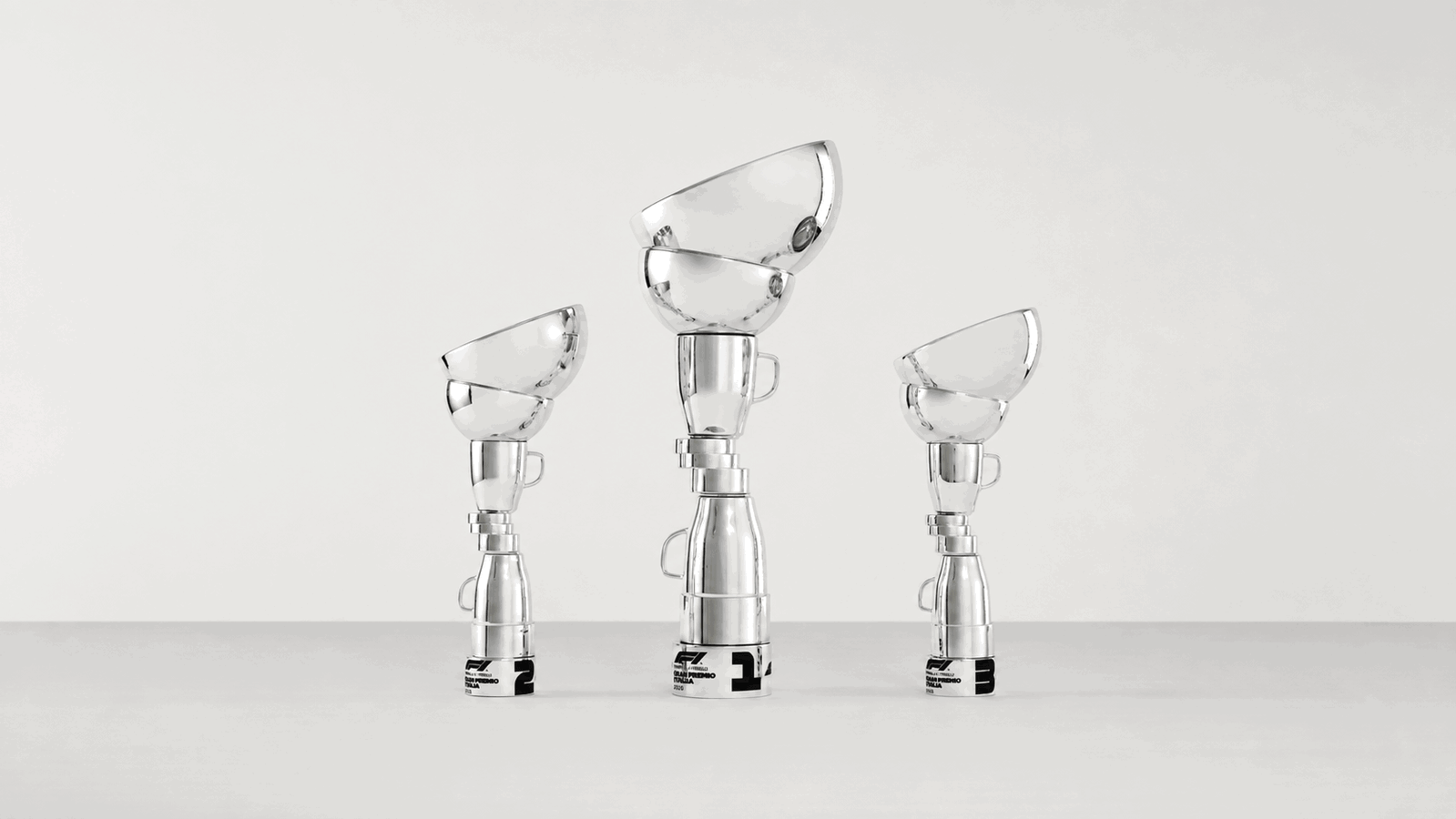 The trophies for the Italian Grand Prix have a unique look to them