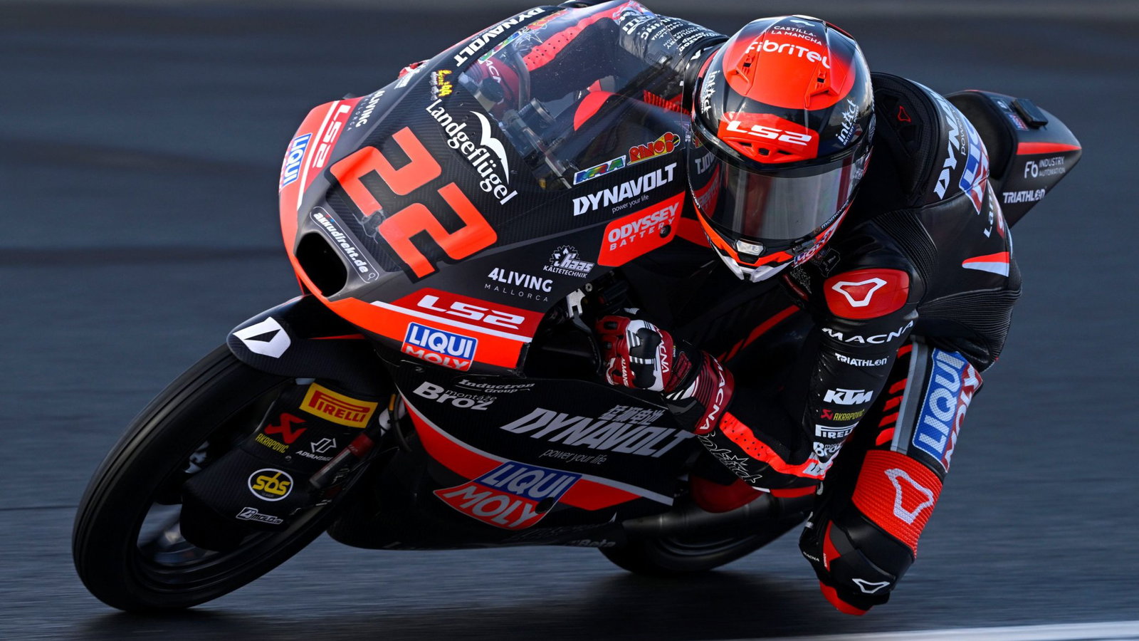 David Almansa was fastest in Moto3 on Friday in Austria