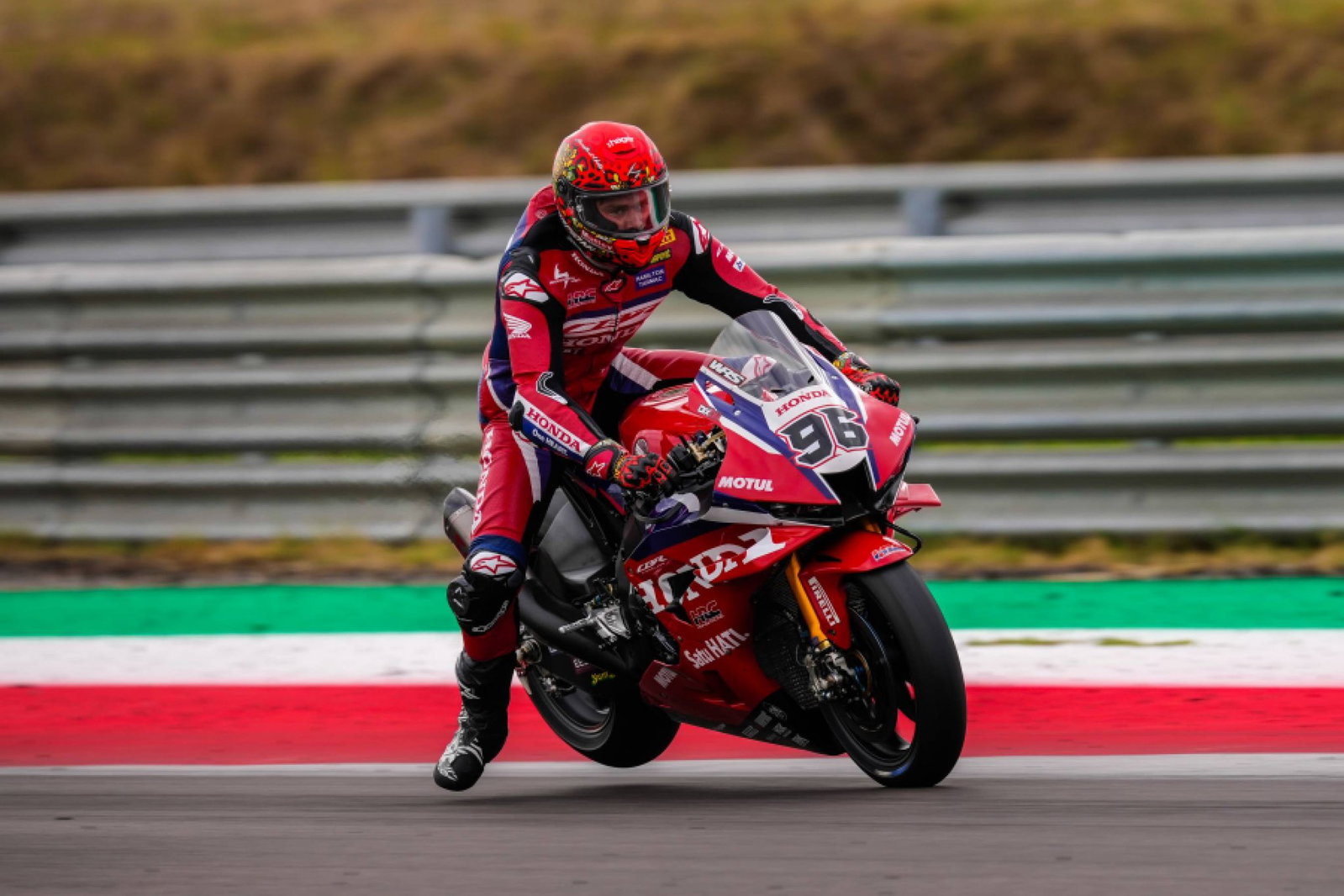 Jake Dixon, September 2026 Cremona HRC WorldSBK test. Credit: Honda Racing Corporation.