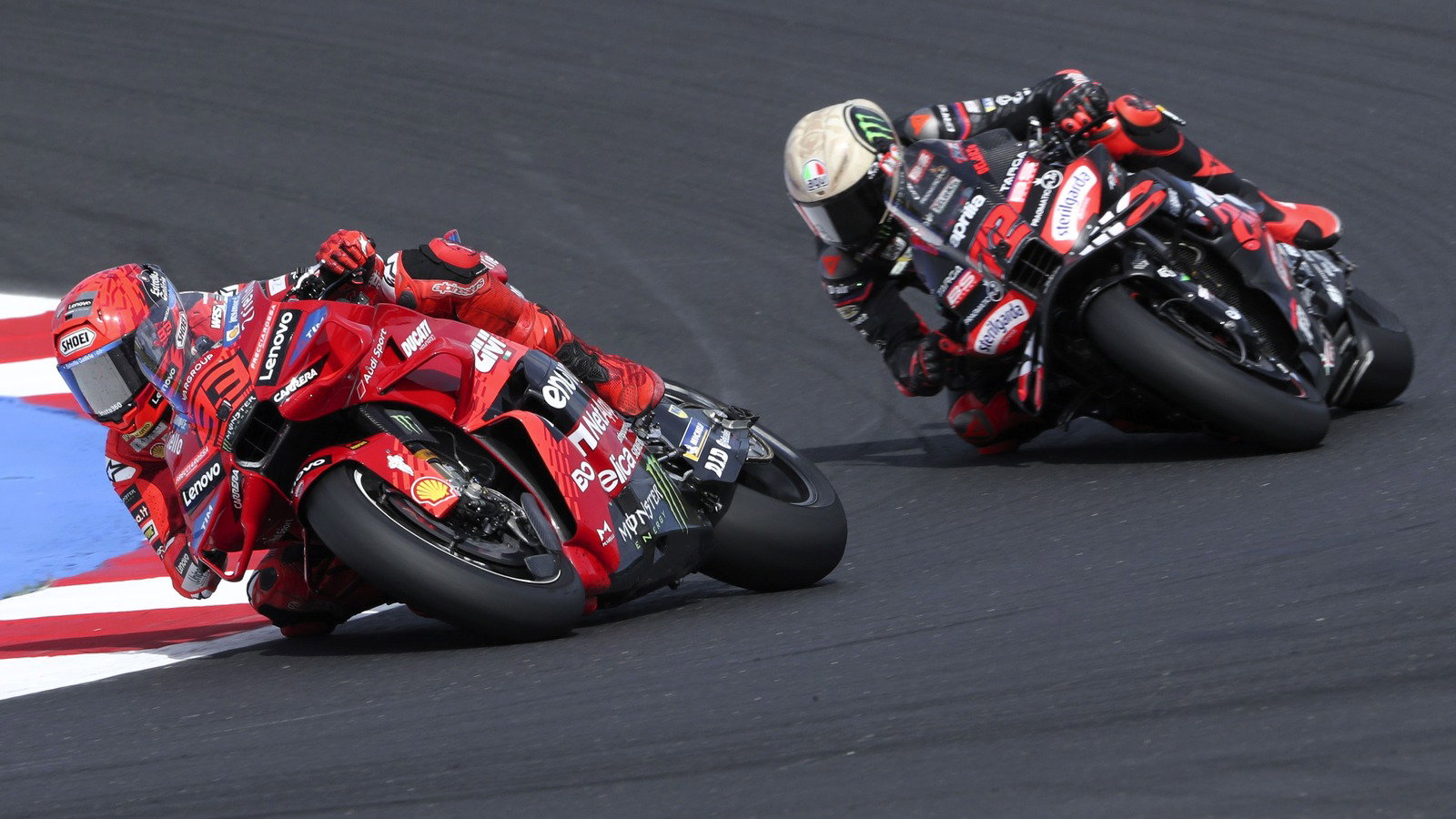 Marc Marquez, Marco Bezzecchi, 2025 Misano MotoGP.
