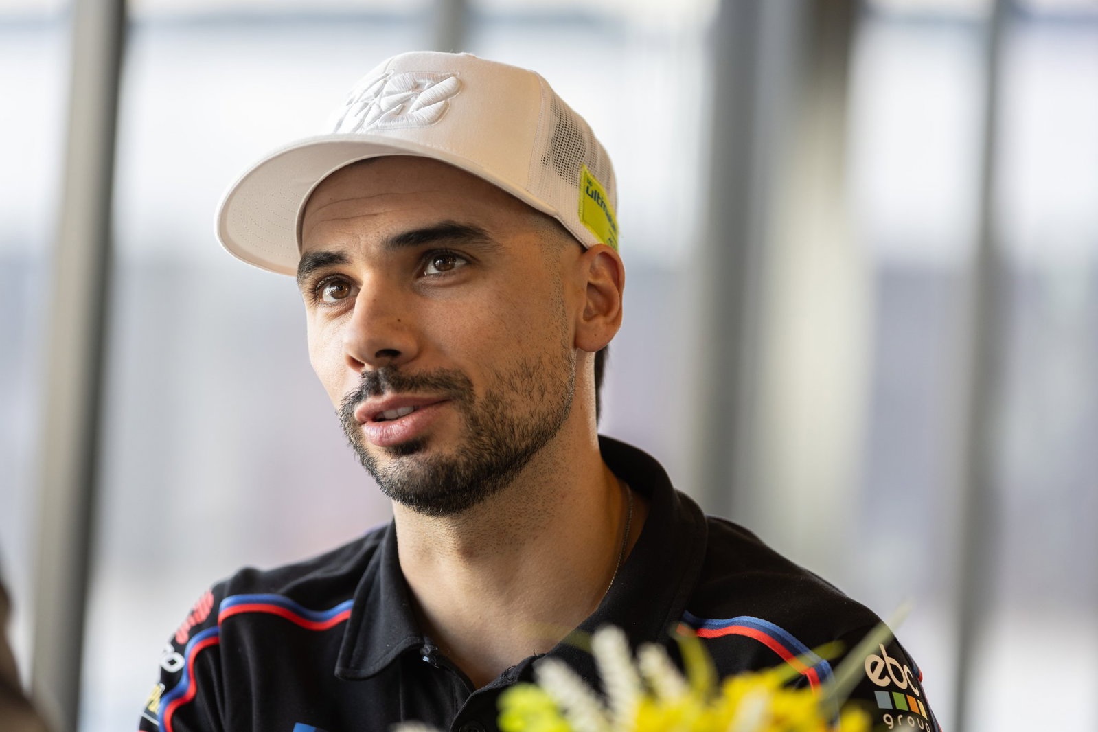 Miguel Oliveira speaks to the media at 2026 UK WorldSBK. Credit: Gold and Goose.