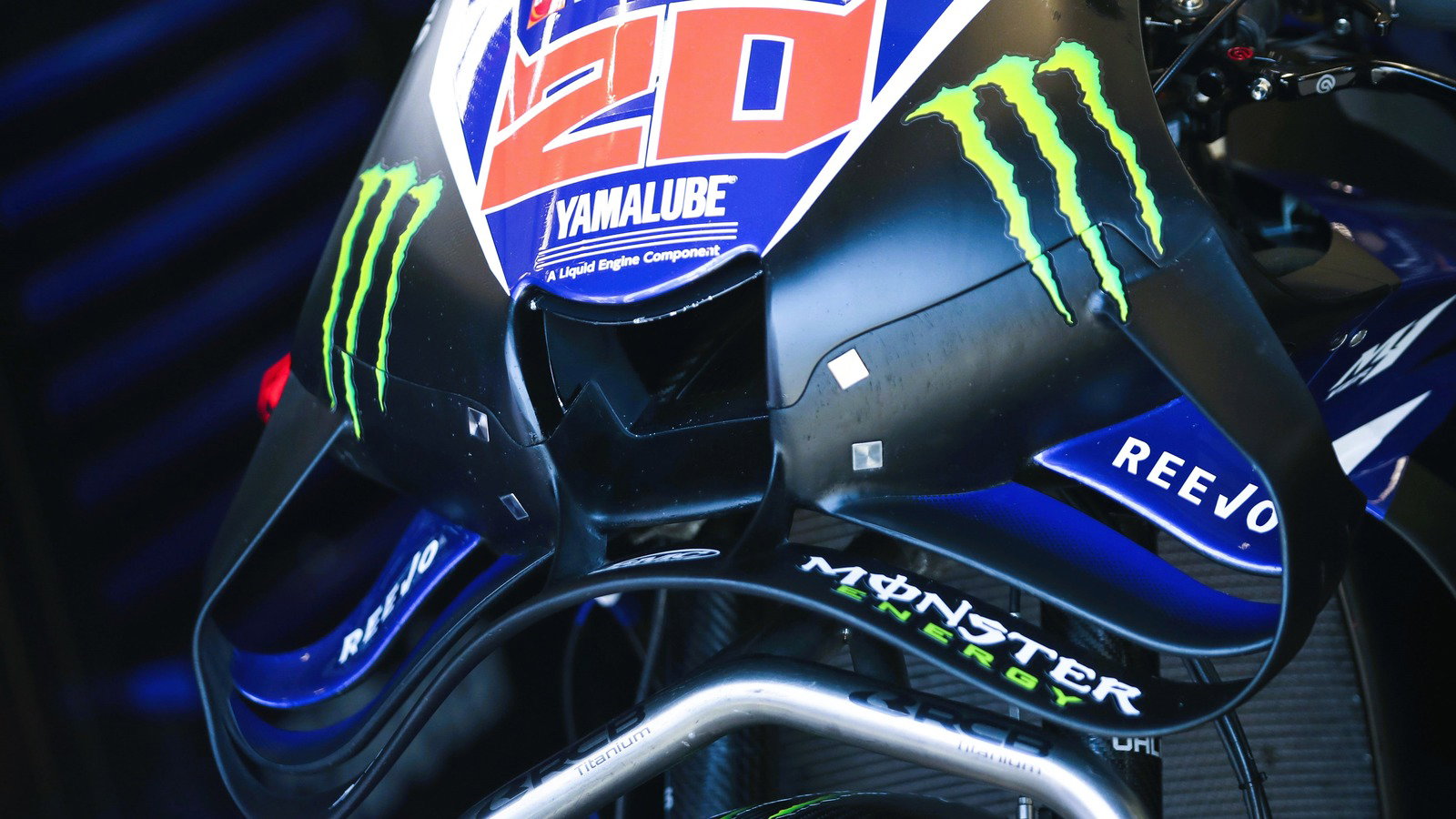 Yamaha's latest 2026 MotoGP front wing.