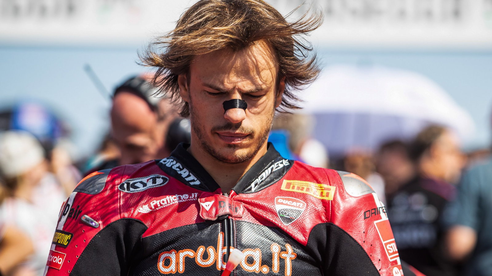 Nicolo Bulega, expected to be announced as a 2027 MotoGP rider, on the grid at the 2026 UK WorldSBK.