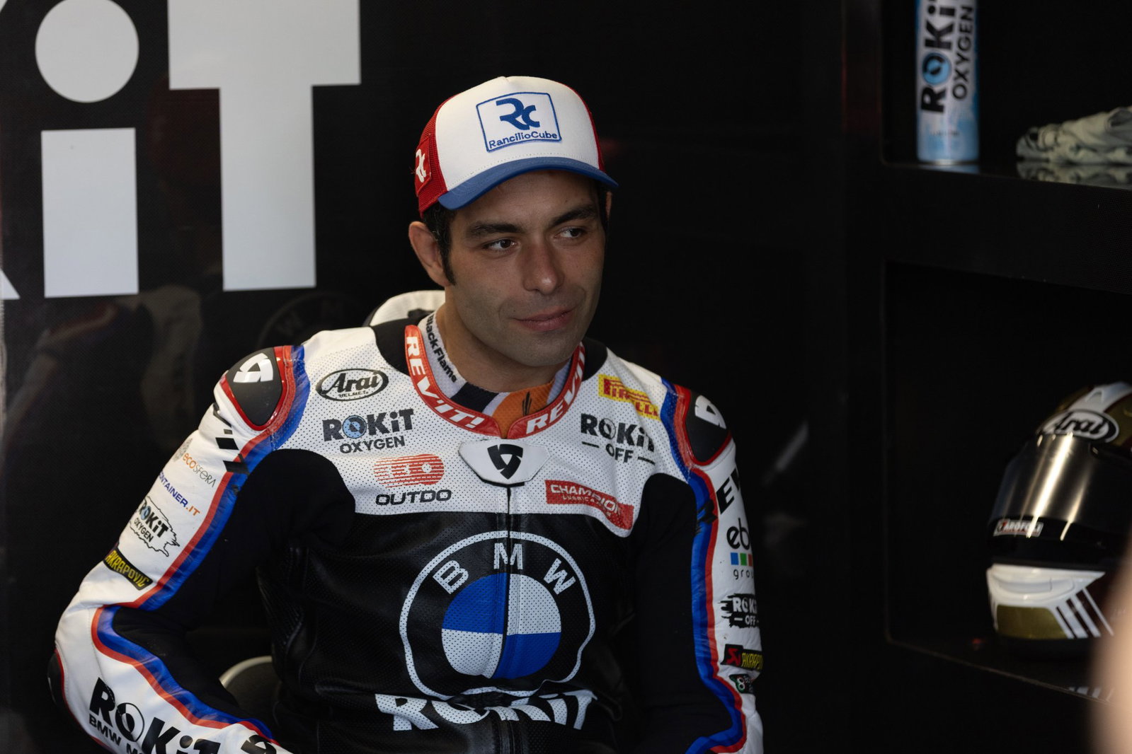 Danilo Petrucci, 2026 Italian WorldSBK, pit box. Credit: Gold and Goose.