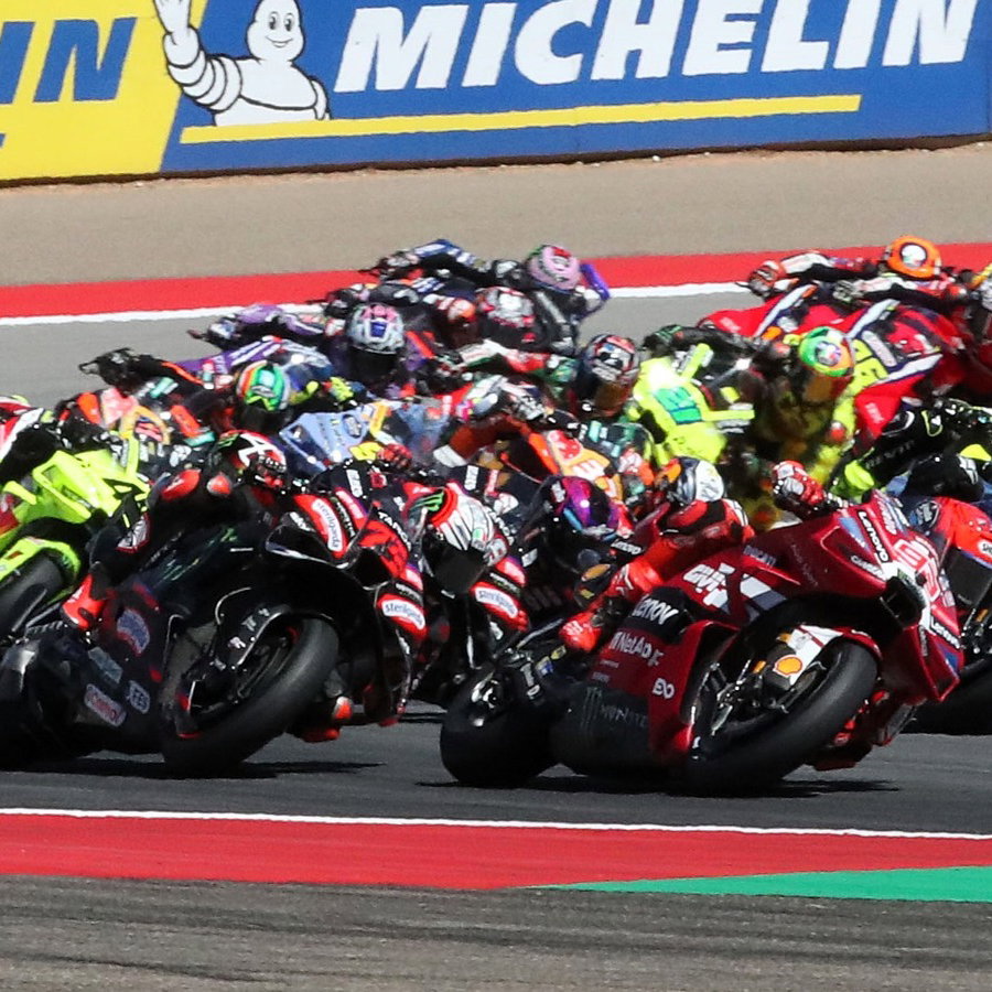 MotoGP start, Aragon.