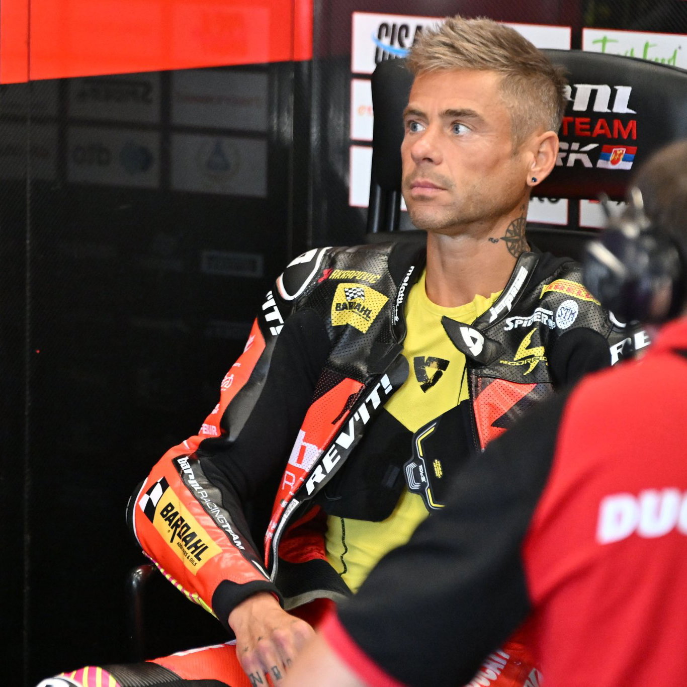 Alvaro Bautista, 2026 French WorldSBK, pit box. Credit: Gold and Goose.