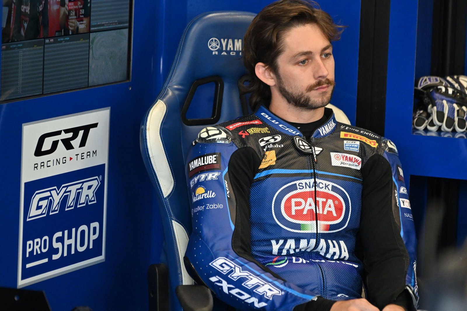 Remy Gardner, 2026 French WorldSBK, pit box. Credit: Gold and Goose.