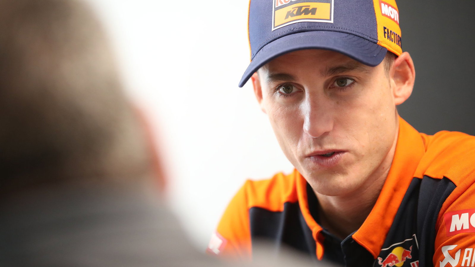Pol Espargaro speaks to the media at the Misano MotoGP, where he rode "like an old man" in the race.