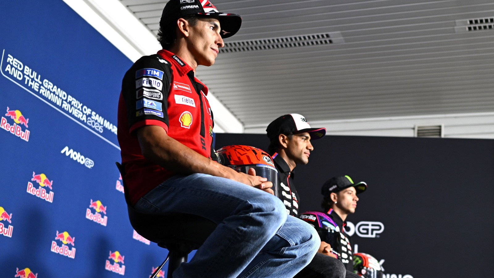 Marc Marquez, Jorge Martin, Marco Bezzecchi, 2026 Misano MotoGP.