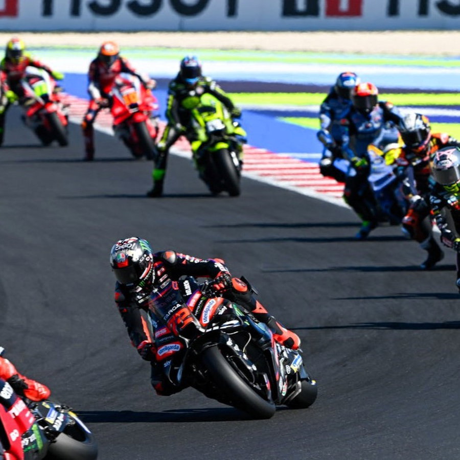 Marc Marquez, Bezzecchi, di Giannantonio , 2026 Misano MotoGP Sprint.