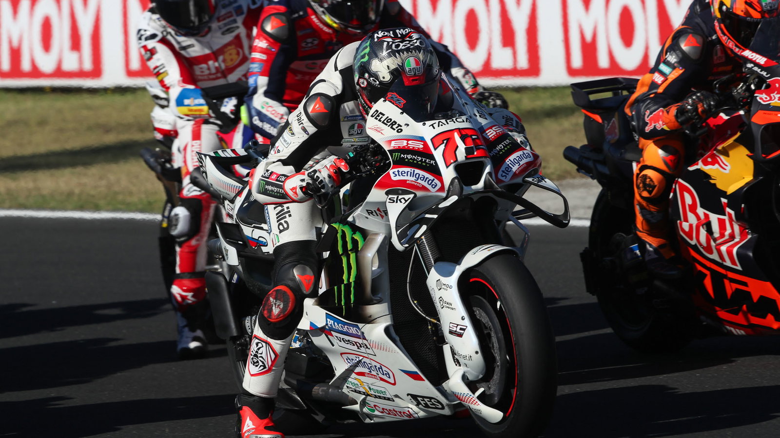 Marco Bezzecchi, 2026 MotoGP San Marino Grand Prix, practice start. Credit: Gold and Goose.
