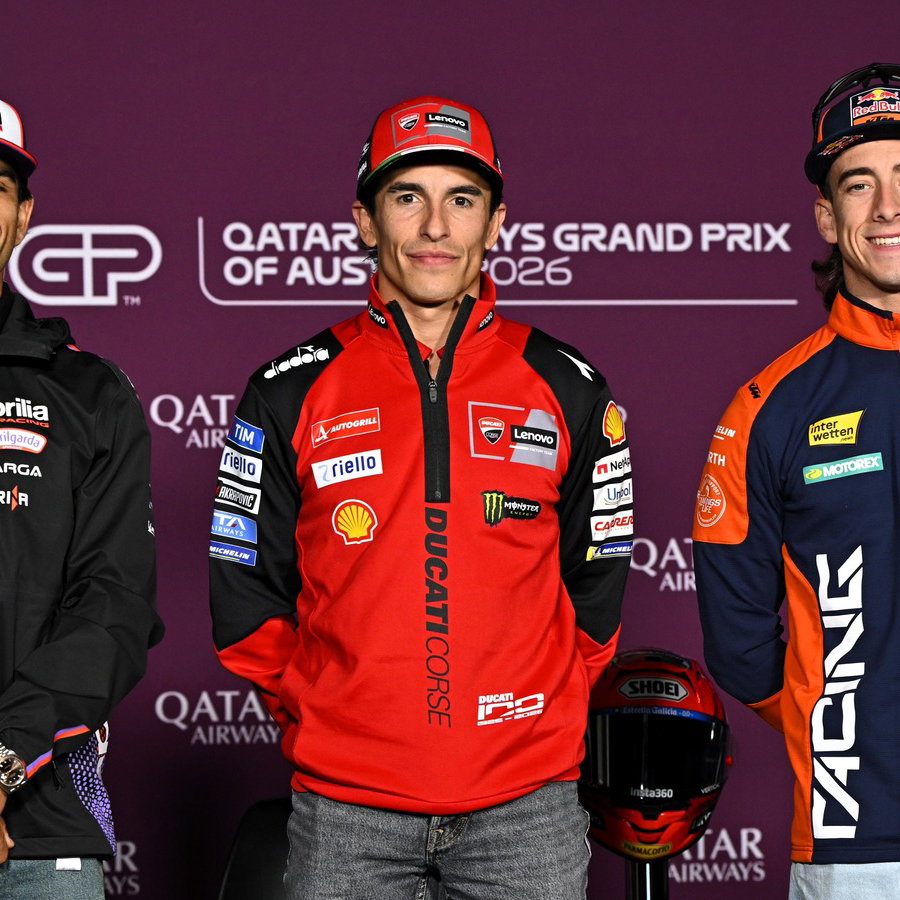 Jorge Martin, Marc Marquez, Pedro Acosta, 2026 Red Bull Ring MotoGP. 