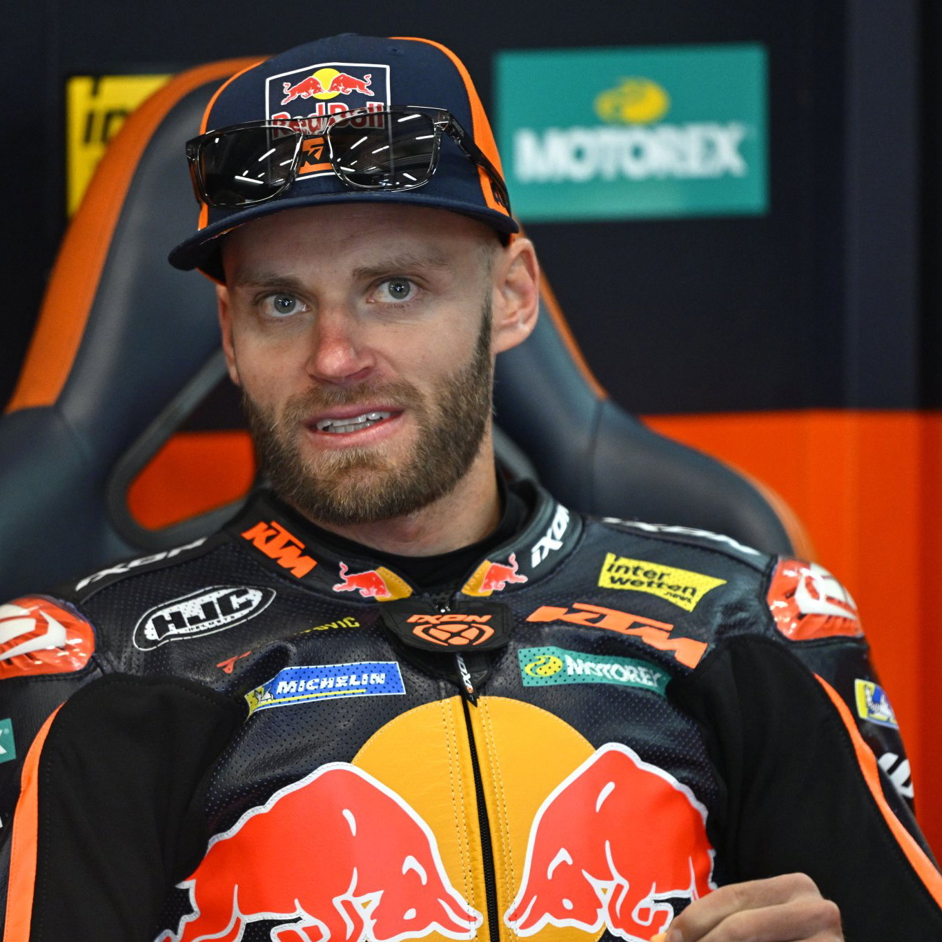 Brad Binder, 2026 MotoGP Austrian Grand Prix, pit box. Credit: Gold and Goose.