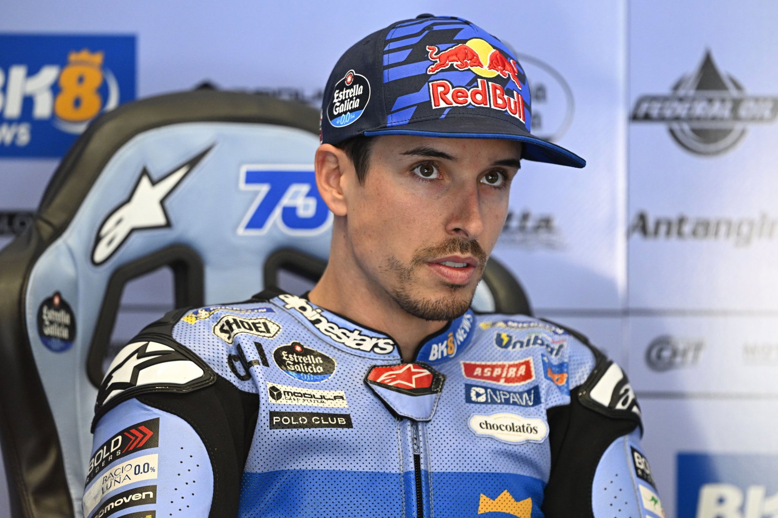 Alex Marquez, 2026 MotoGP Austrian Grand Prix, pit box. Credit: Gold and Goose.