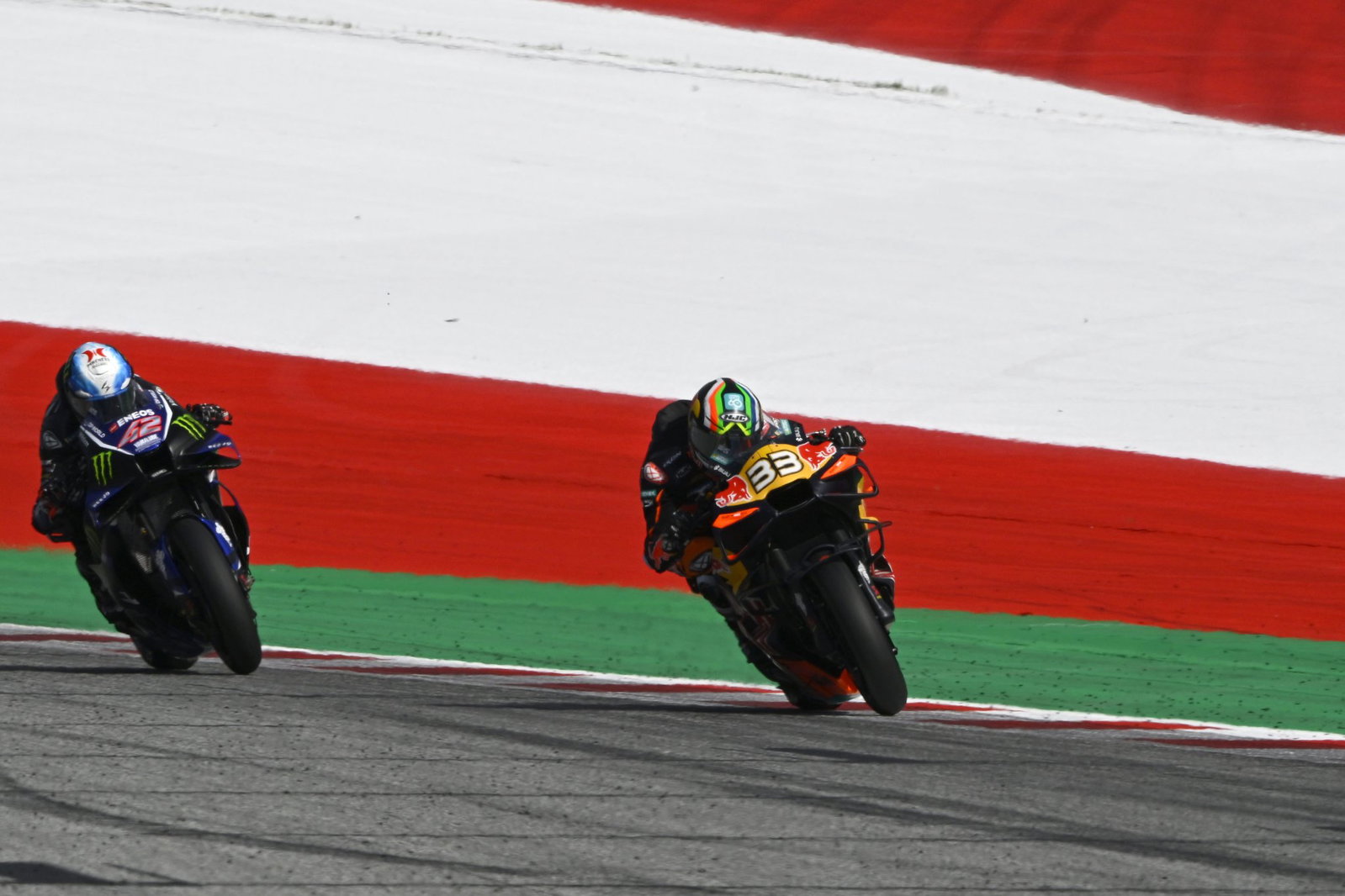 Brad Binder, Alex Rins, 2026 MotoGP Austrian Grand Prix. Credit: Gold and Goose.