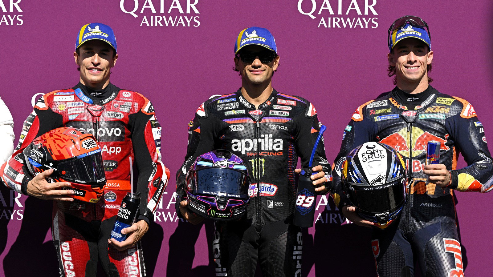Grid line-up for the Austrian MotoGP Sprint.