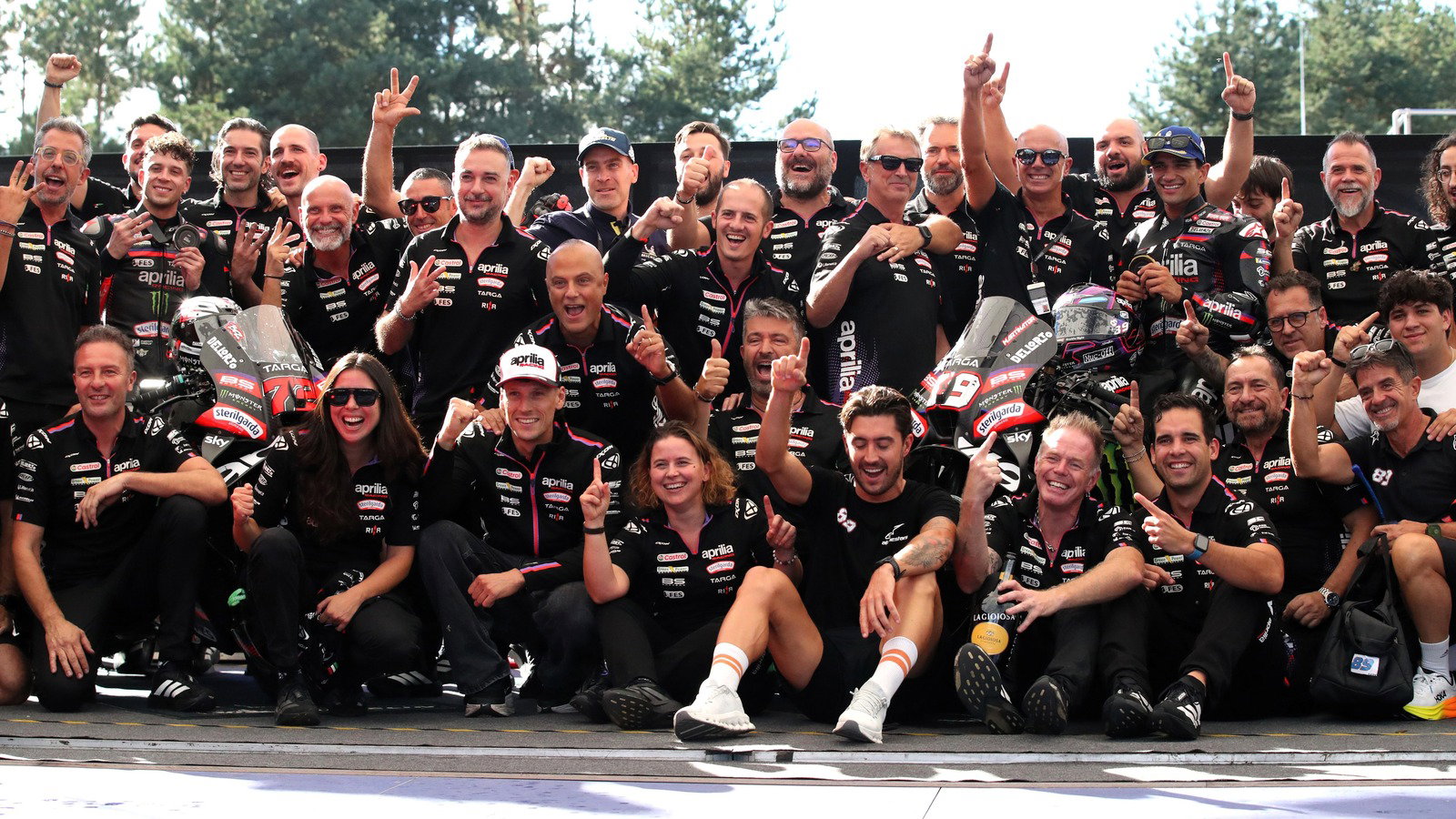 Martin, Bezzecchi, Aprilia, 2026 Red Bull Ring MotoGP.