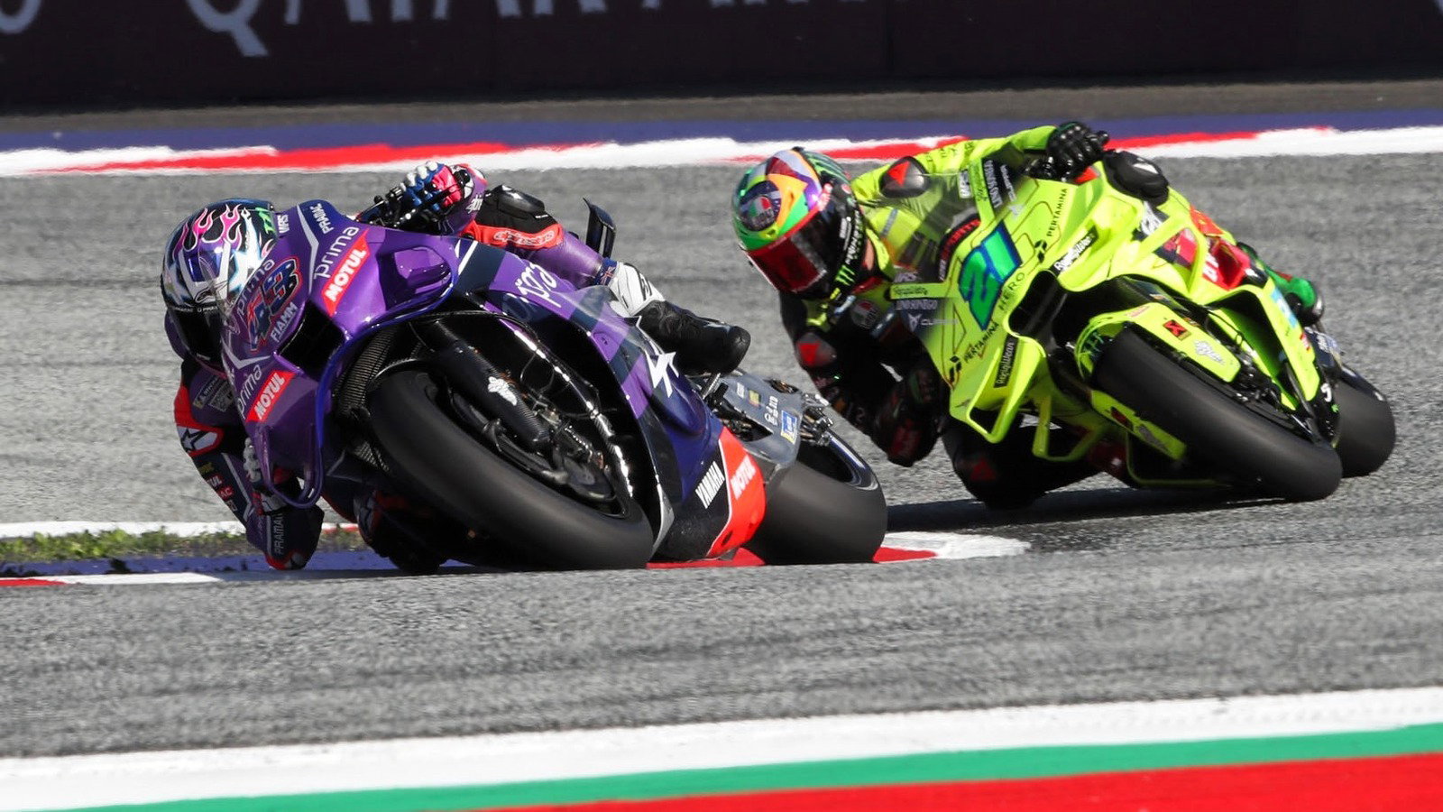 Morbidelli passed Miller on lap 9 of 28.