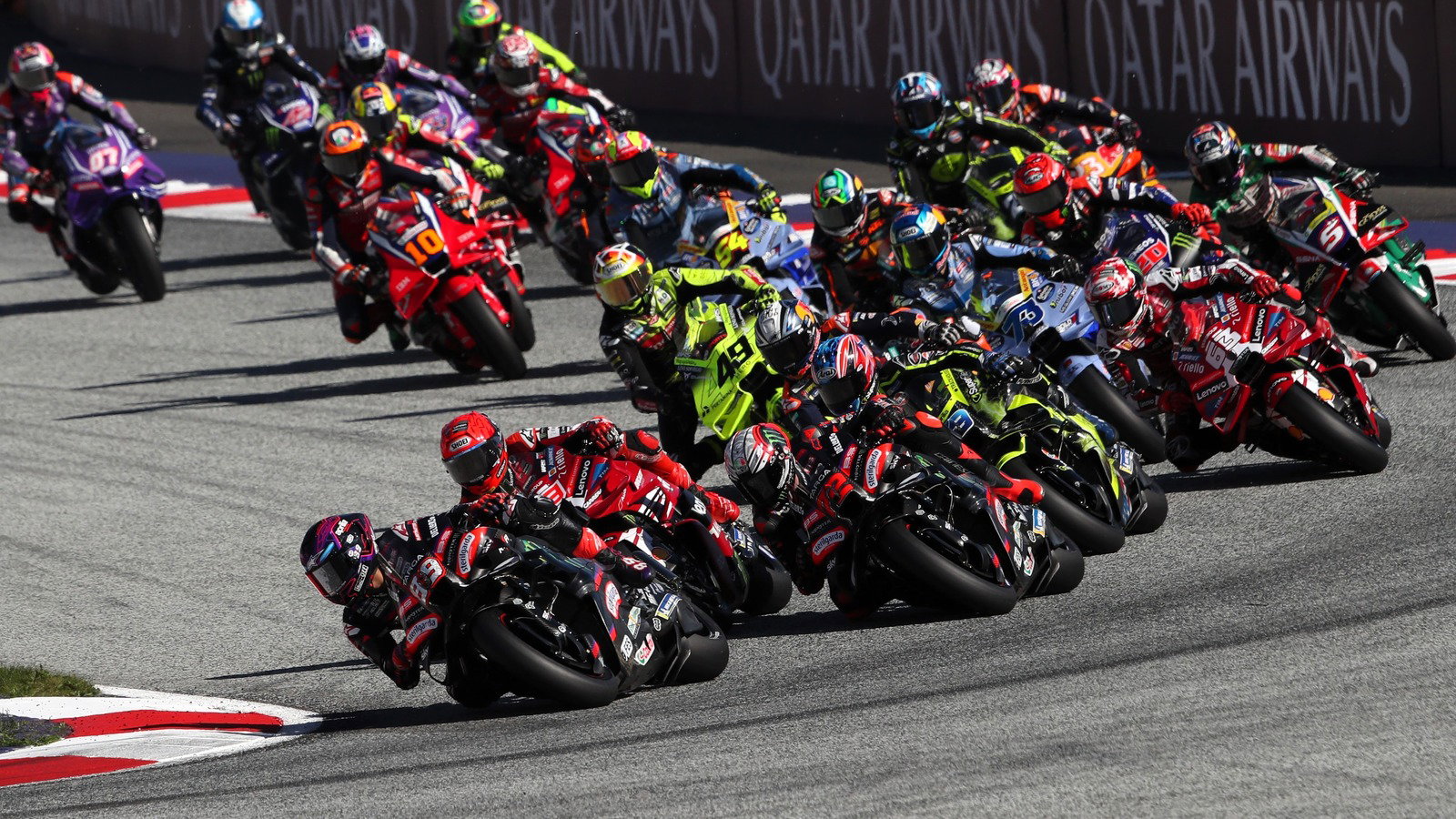 All of Sunday's MotoGP results from the Red Bull Ring.