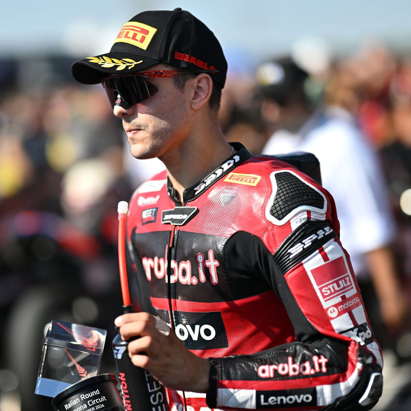 Iker Lecuona, 2026 Italian WorldSBK, parc ferme. Credit: Gold and Goose.