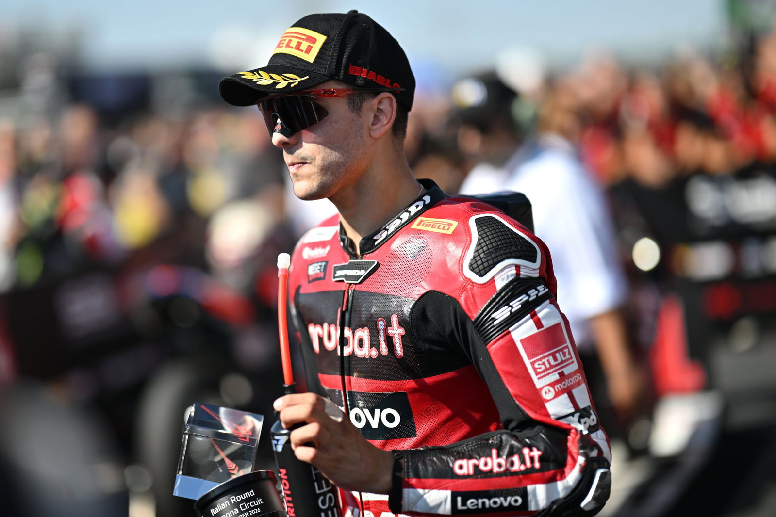 Iker Lecuona, 2026 Italian WorldSBK, parc ferme. Credit: Gold and Goose.