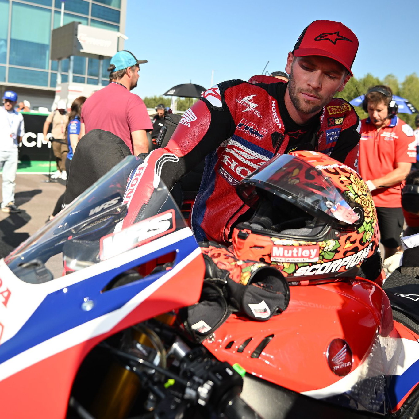 Jake Dixon, 2026 Italian WorldSBK, grid. Credit: Gold and Goose.