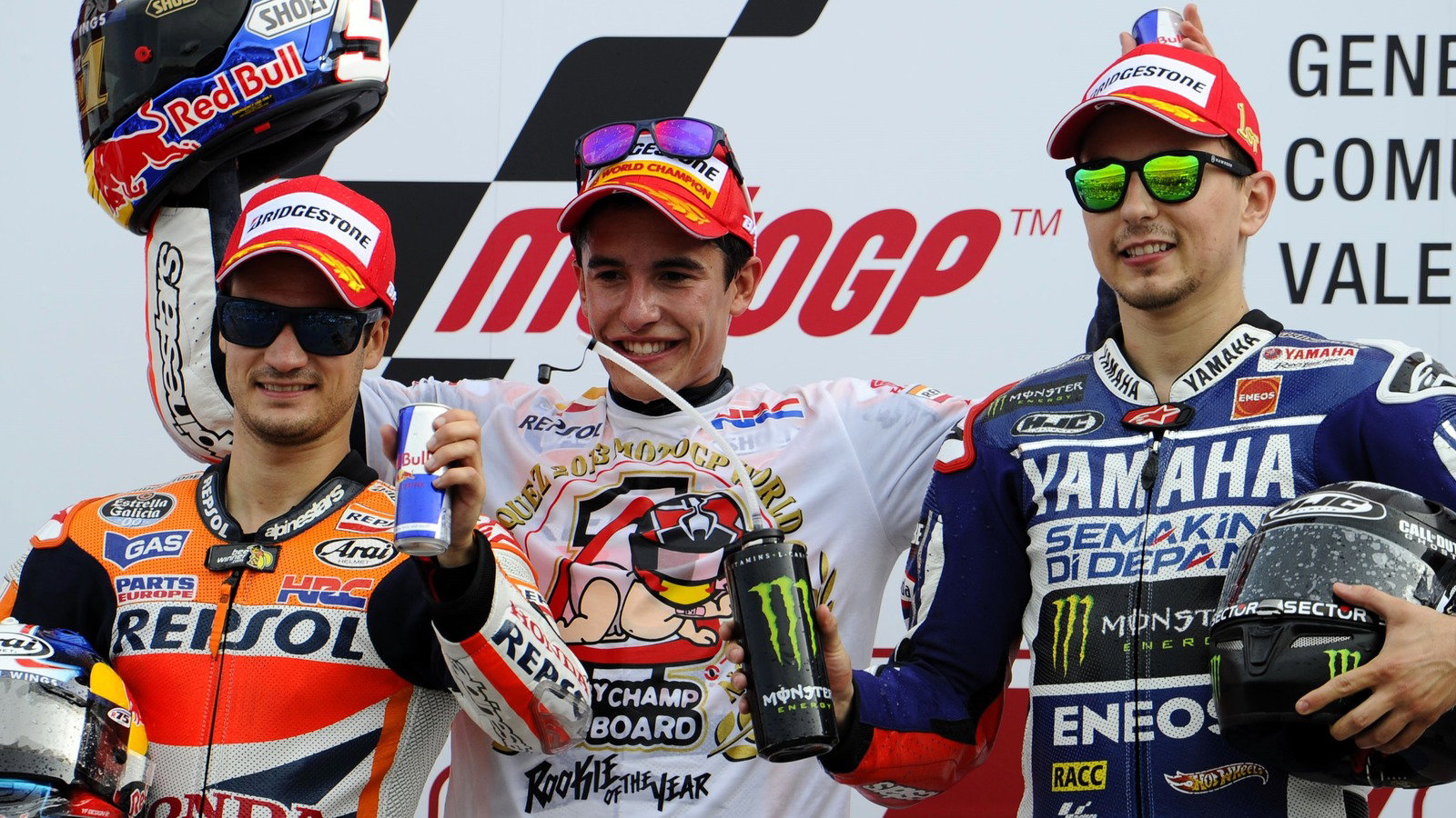 Marc Marquez, world champion, Valencia 2013.