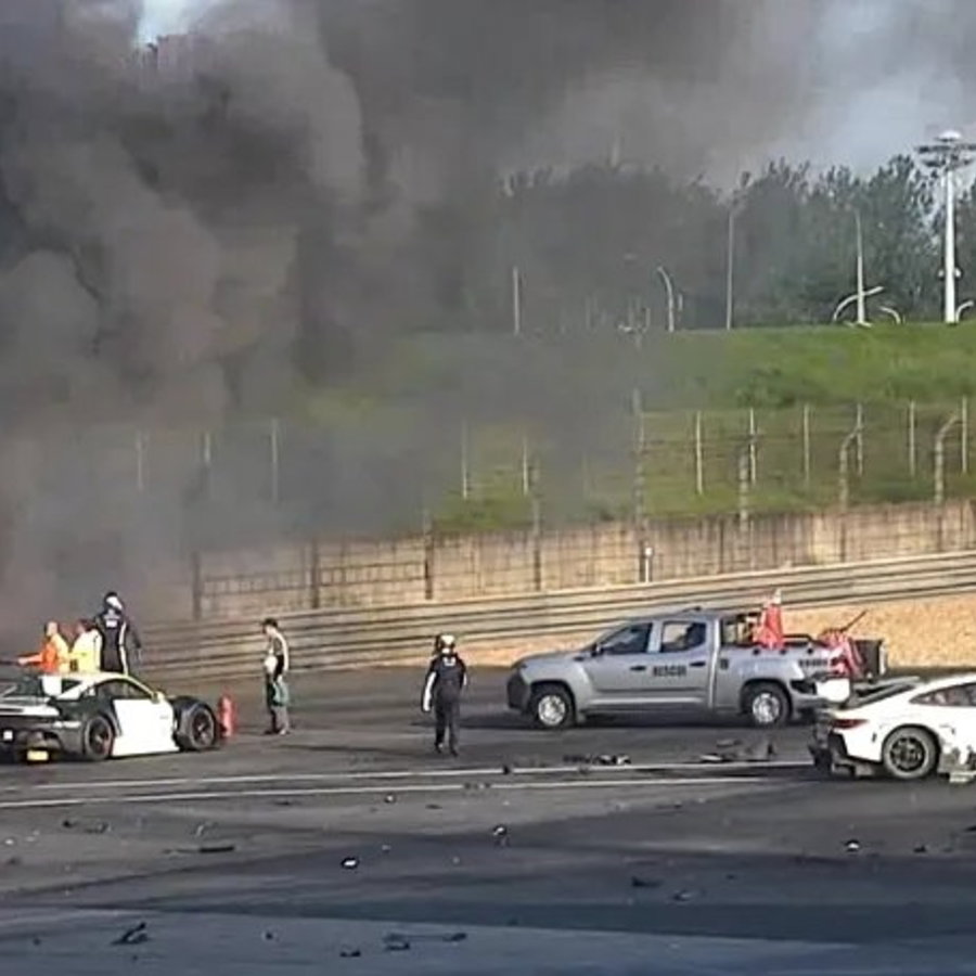 CCTV of Millroy's horrific Chinese GT shunt