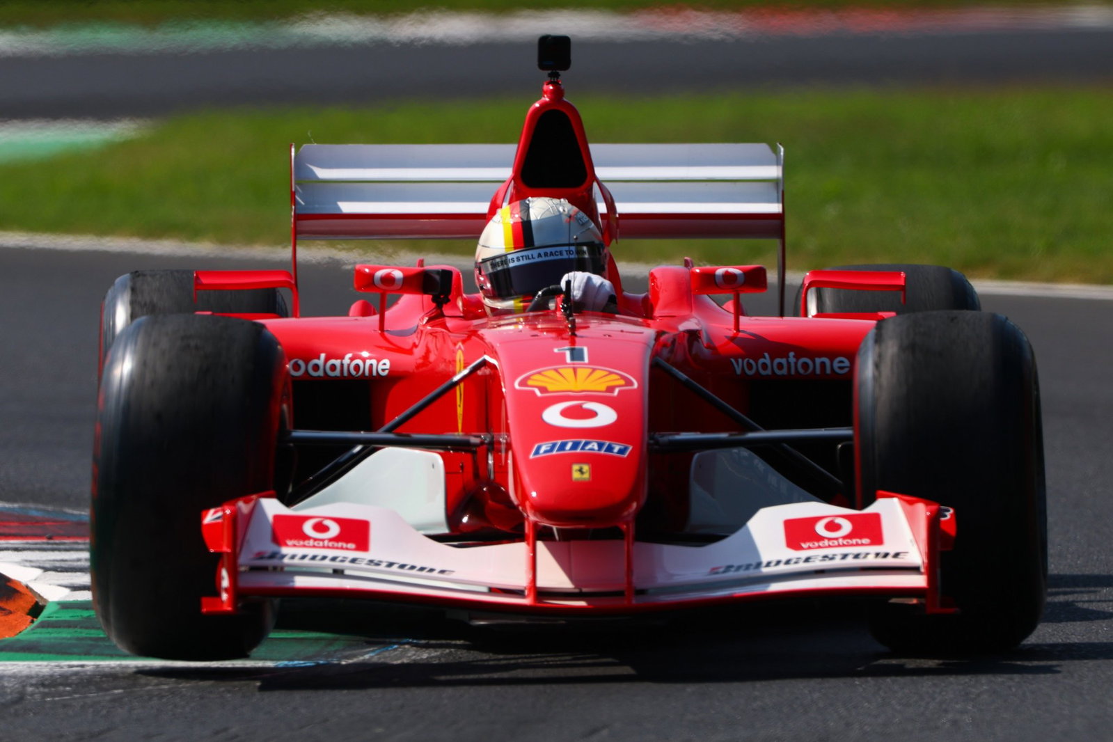 Vettel drove Schumacher's F2002 at Monza (image: Ferrari, F1)