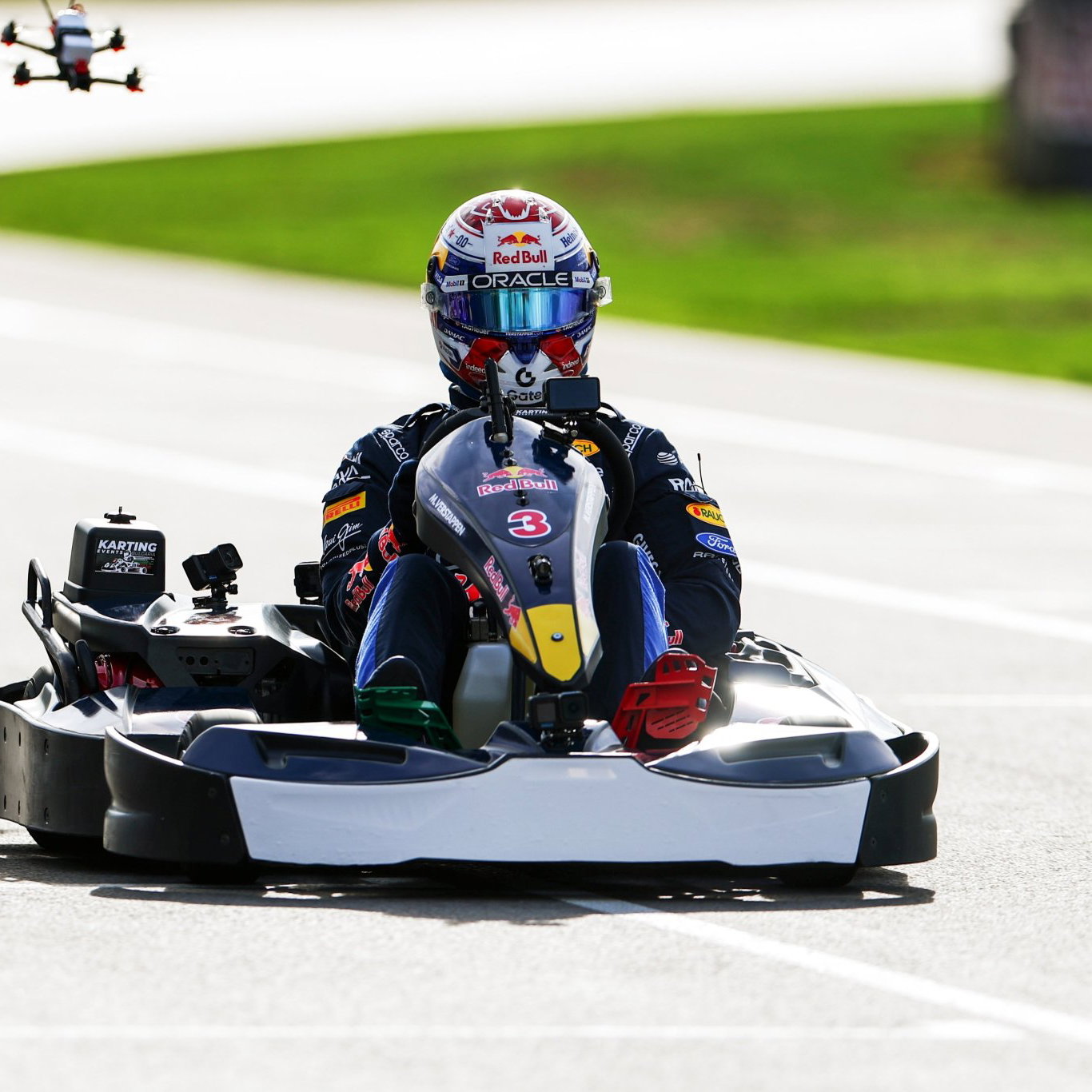 Max Verstappen karting at Silverstone