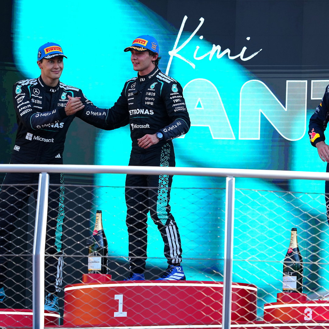 Russell was booed by the Monza crowd on the podium 