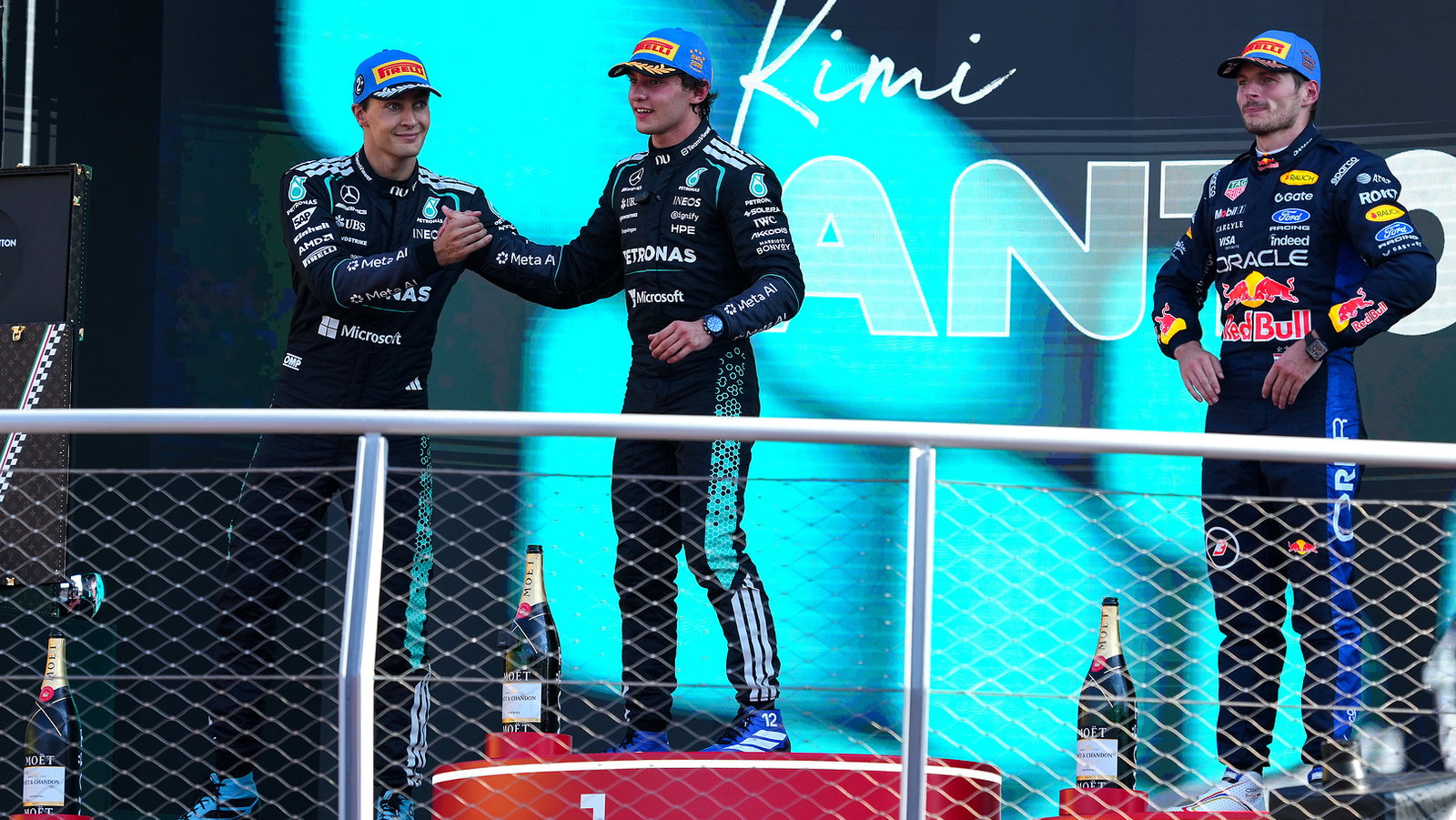 Russell was booed by the Monza crowd on the podium