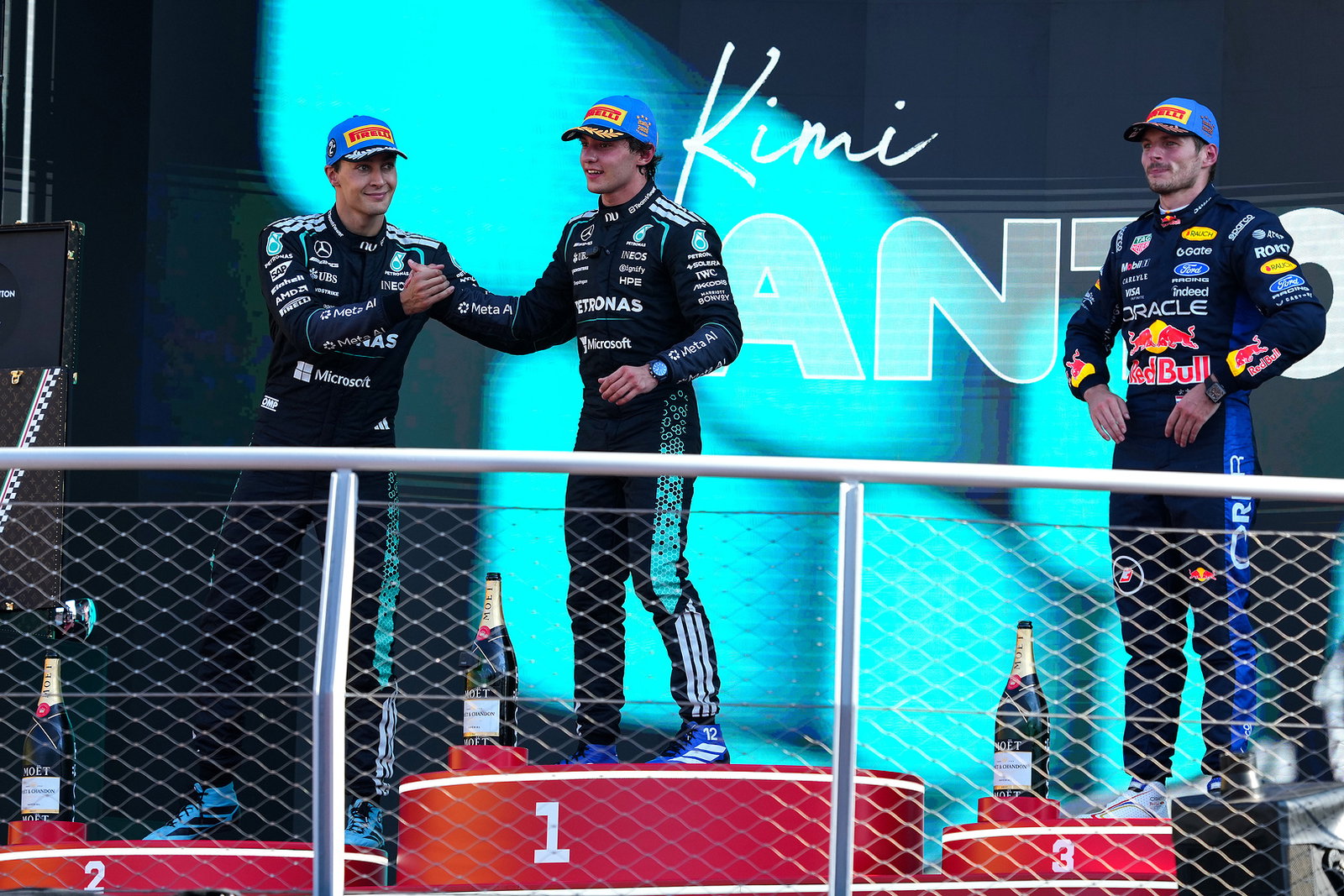 Russell was booed by the Monza crowd on the podium 