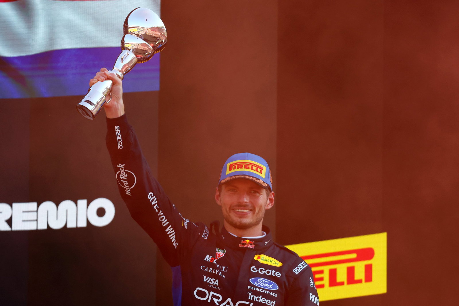 Verstappen completed the podium in third