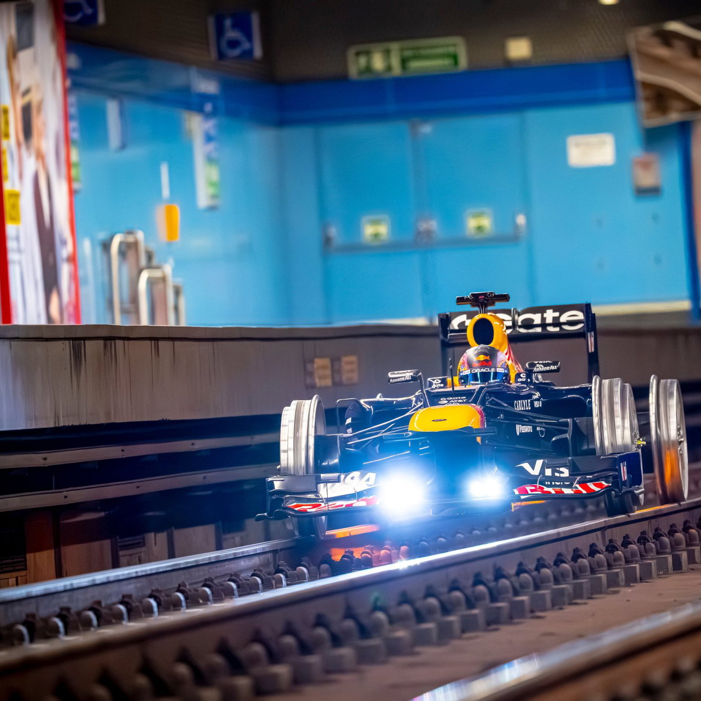 All aboard! Red Bull turn F1 title winner into a train