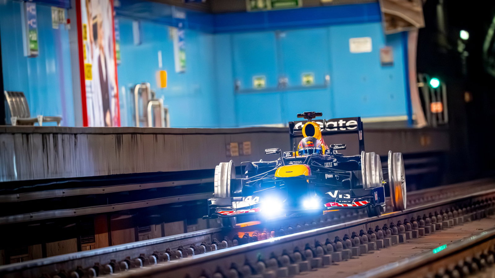 All aboard! Red Bull turn F1 title winner into a train