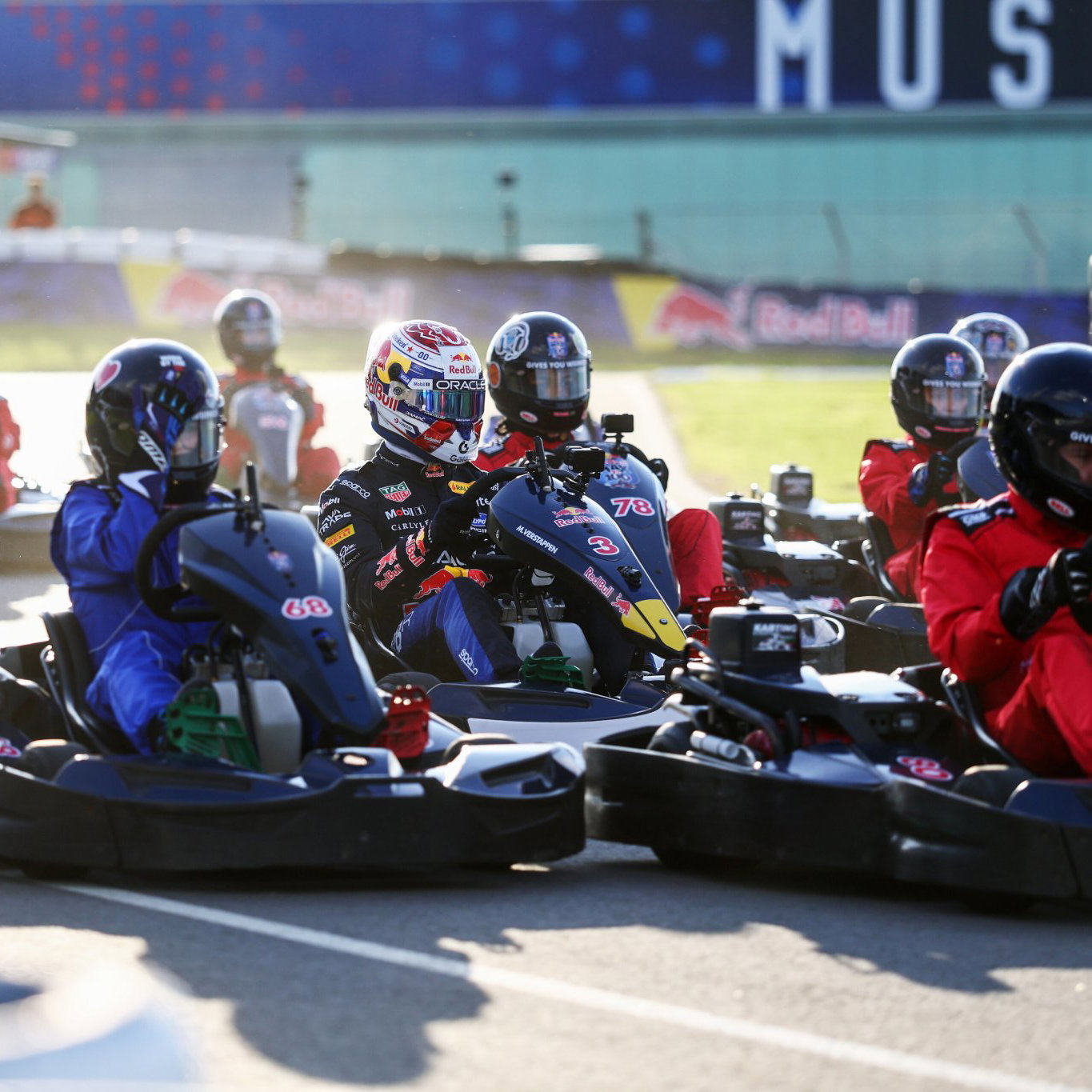 Max Verstappen stormed through the field of 100 amateur karters